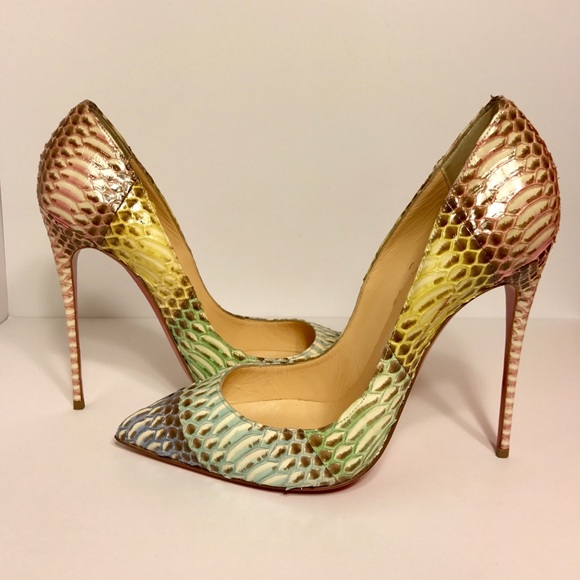 Christian Louboutin Shoes - Christian Louboutin Pigalle Follies 120 Watersnake